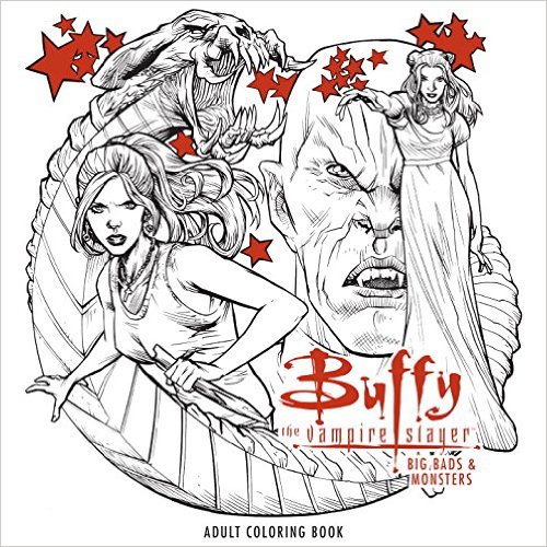 Buffy the vampire slayer big bads monsters adult coloring book