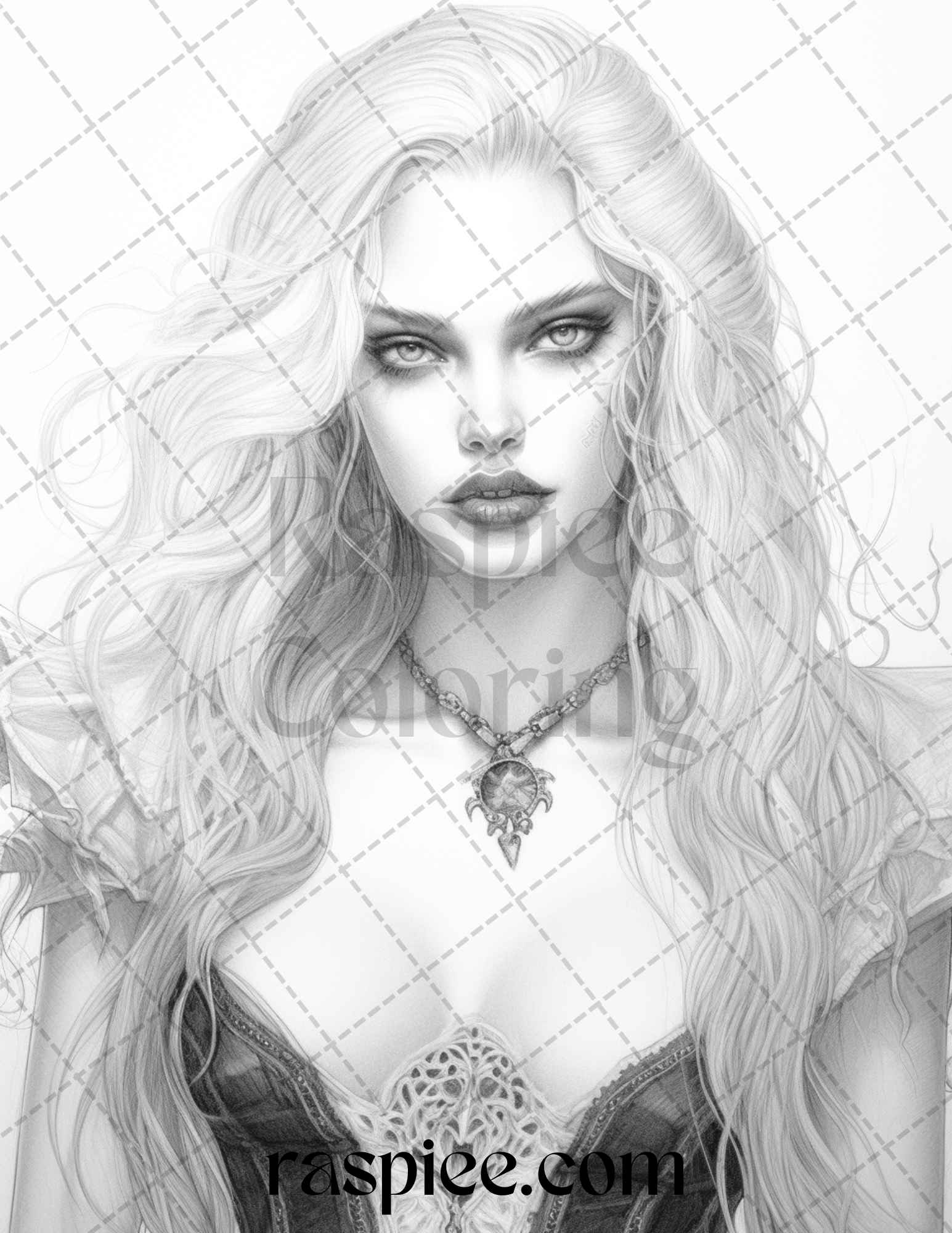 Bewitching vampires grayscale coloring pages printable for adults pdf â coloring