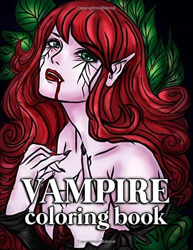 Vampire coloring book for adults large coloring pages by breaking barriers