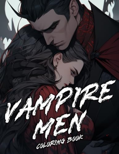 Vampire men coloring book alluring male vampires coloring pages featuring mysterious gothic scenes and dark fantasy illustrations for teens and adults stress relief creativity relaxation by bridget macdonald