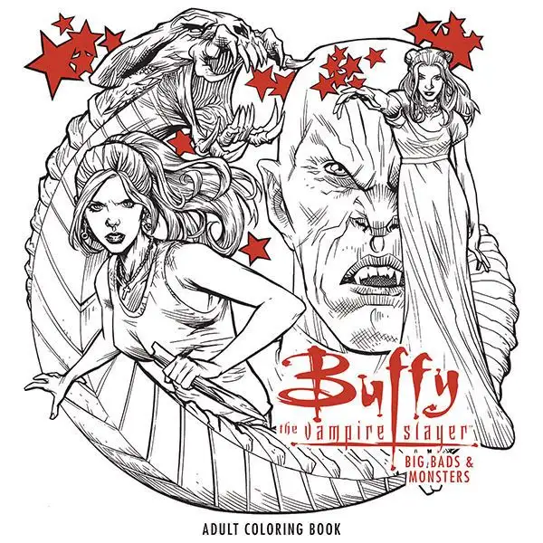 Buffy the vampire slayer big bads and monsters adult coloring book tpb