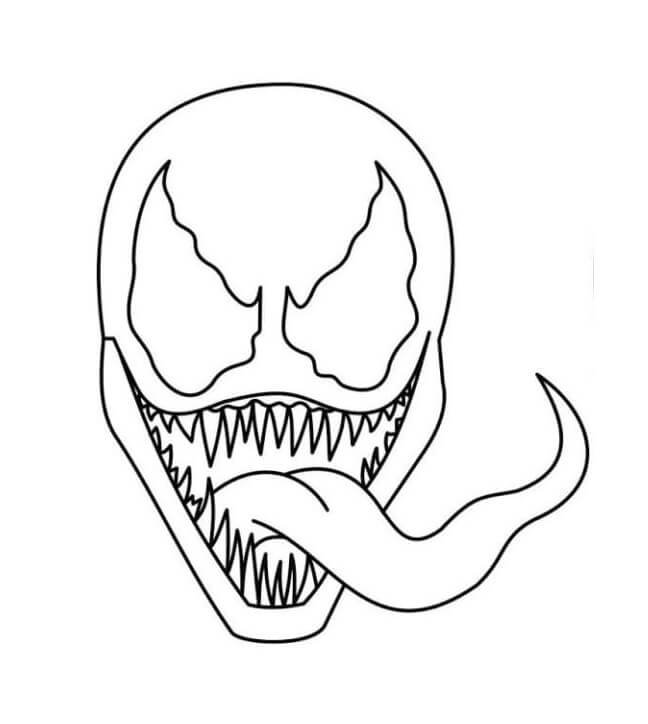 Venom coloring pages printable for free download
