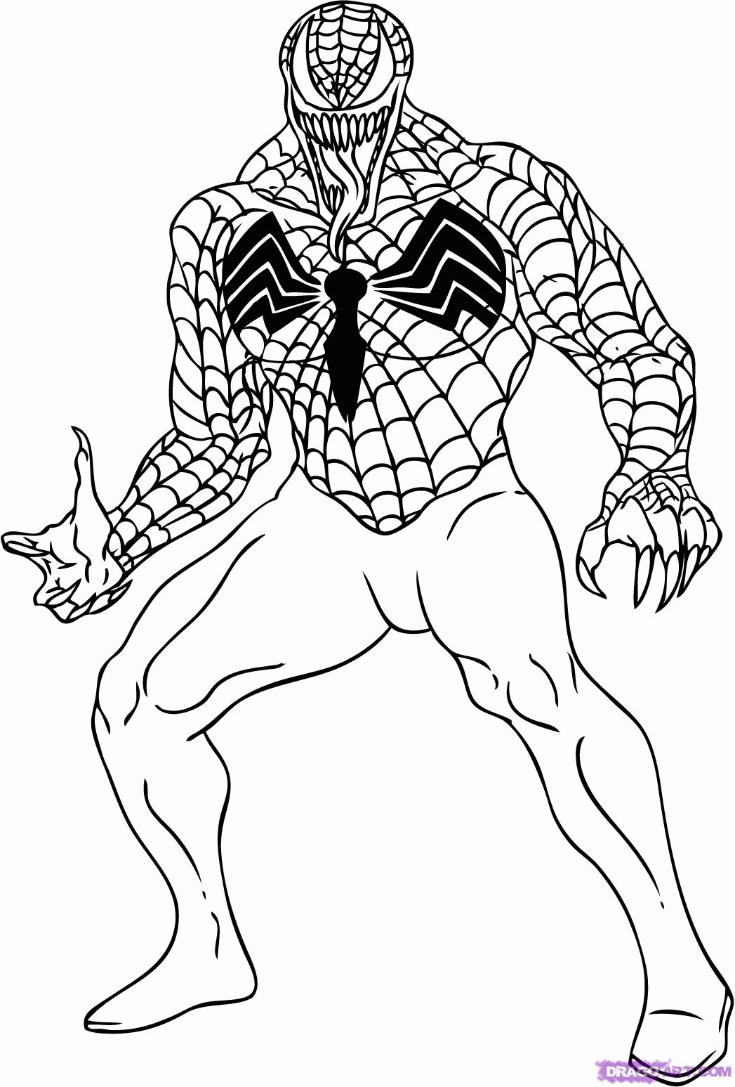 Printable venom coloring pages coloring me