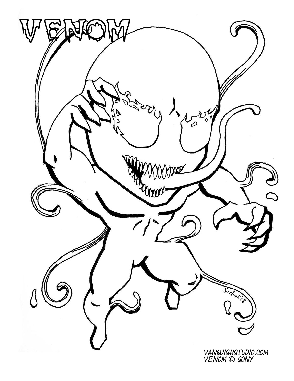 New coloring page release vanquish studio