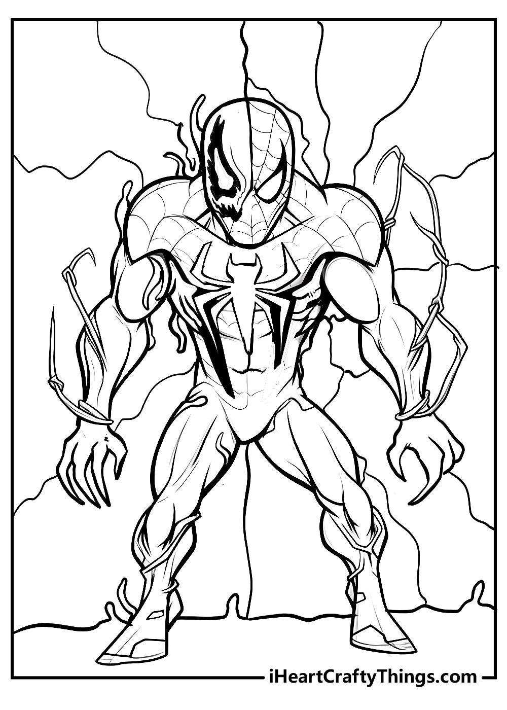 Printable venom coloring pages updated