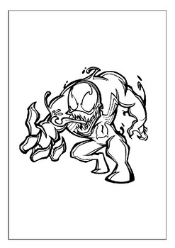 Enter the marvel universe with our venom coloring pages collection for kids
