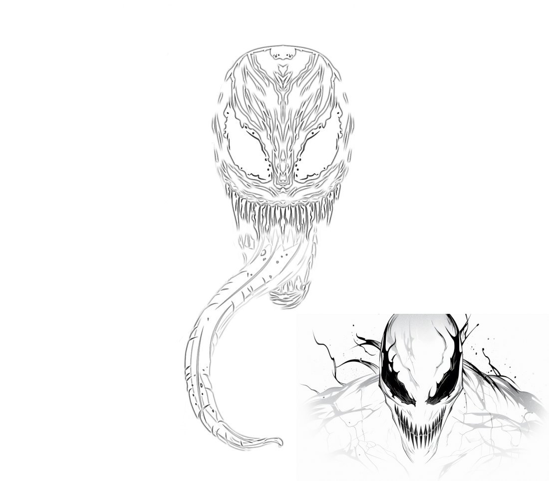 Venom carnage coloring page
