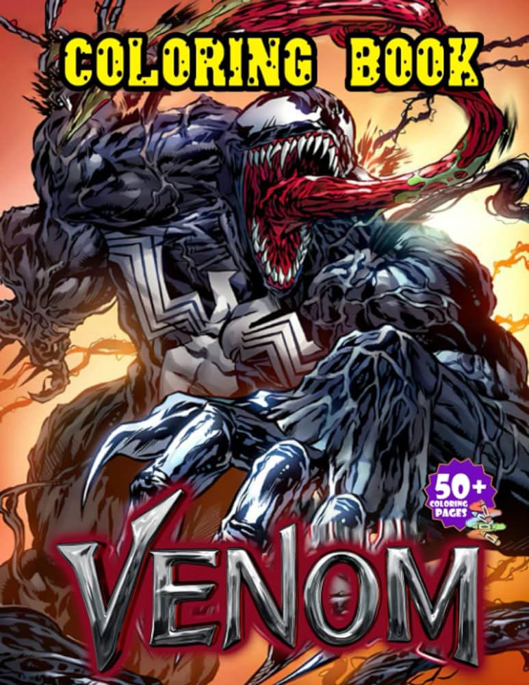 Venom coloring book venom let there be carnage coloring book with fantastic coloring pages for kids and adults to color and relax victorio gelo books