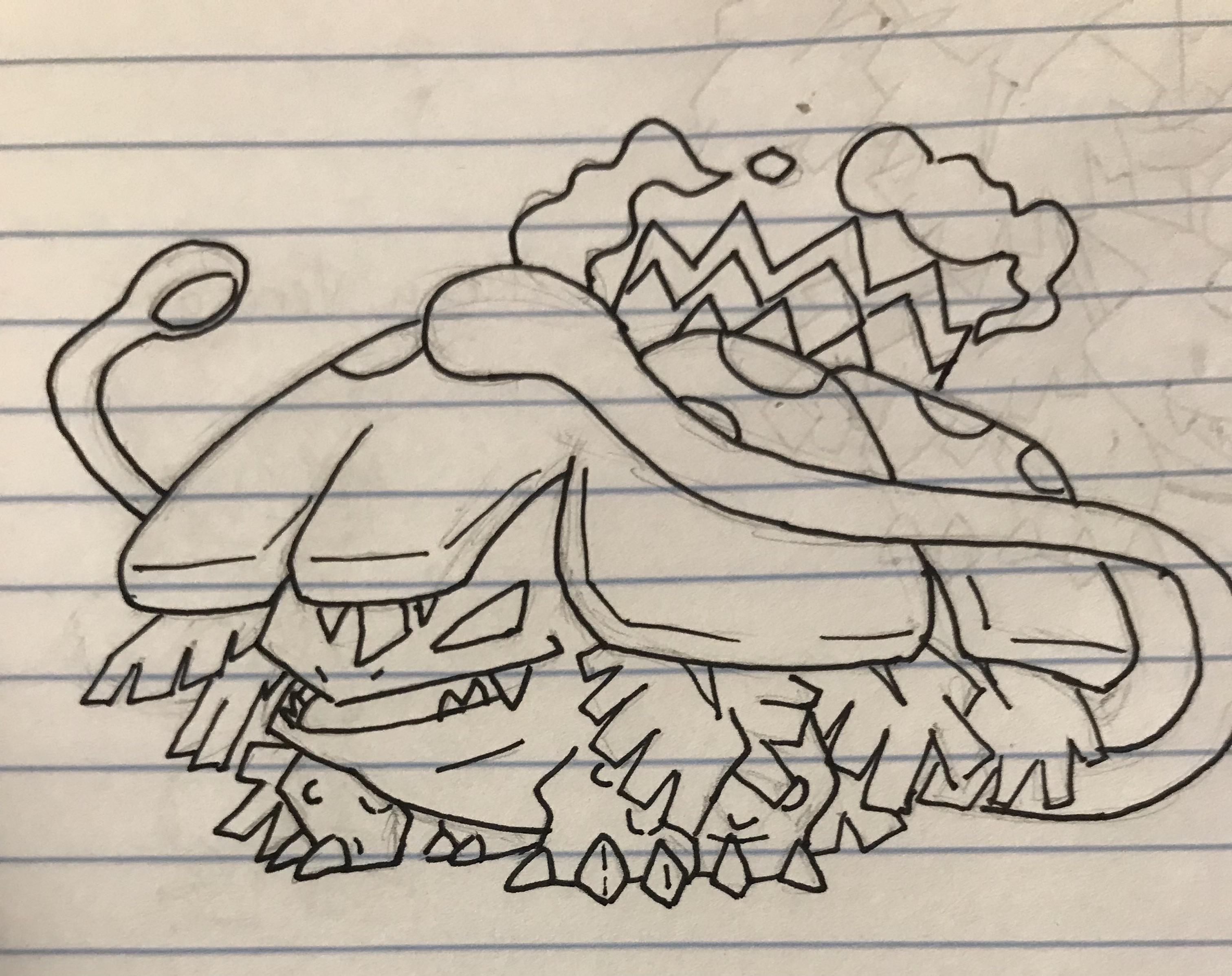 Oc drawing every pokãmon in the pokãdex because i have nothing better to do day gigantamax venusaur rpokemon