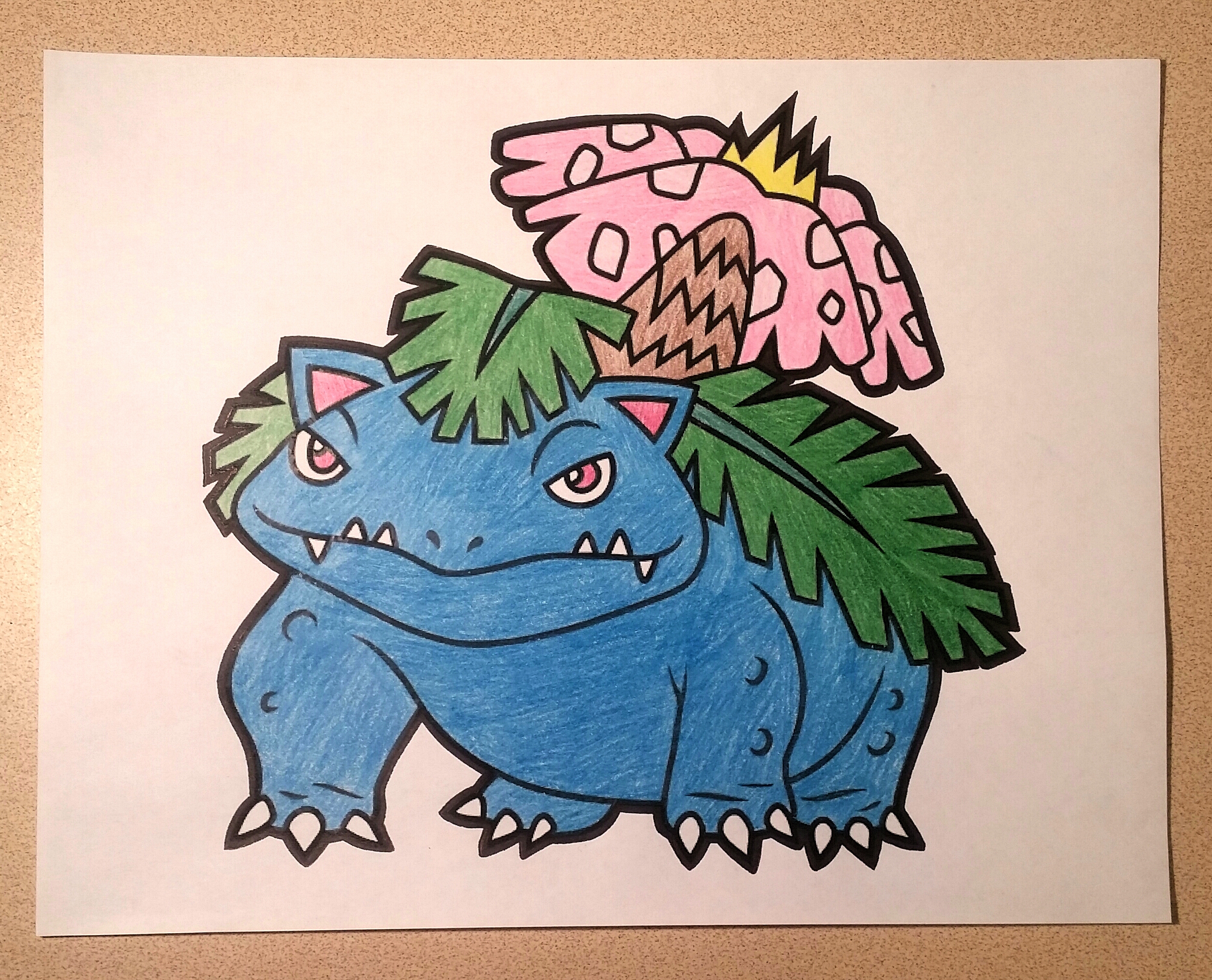 Venusaur coloring page by peacein on