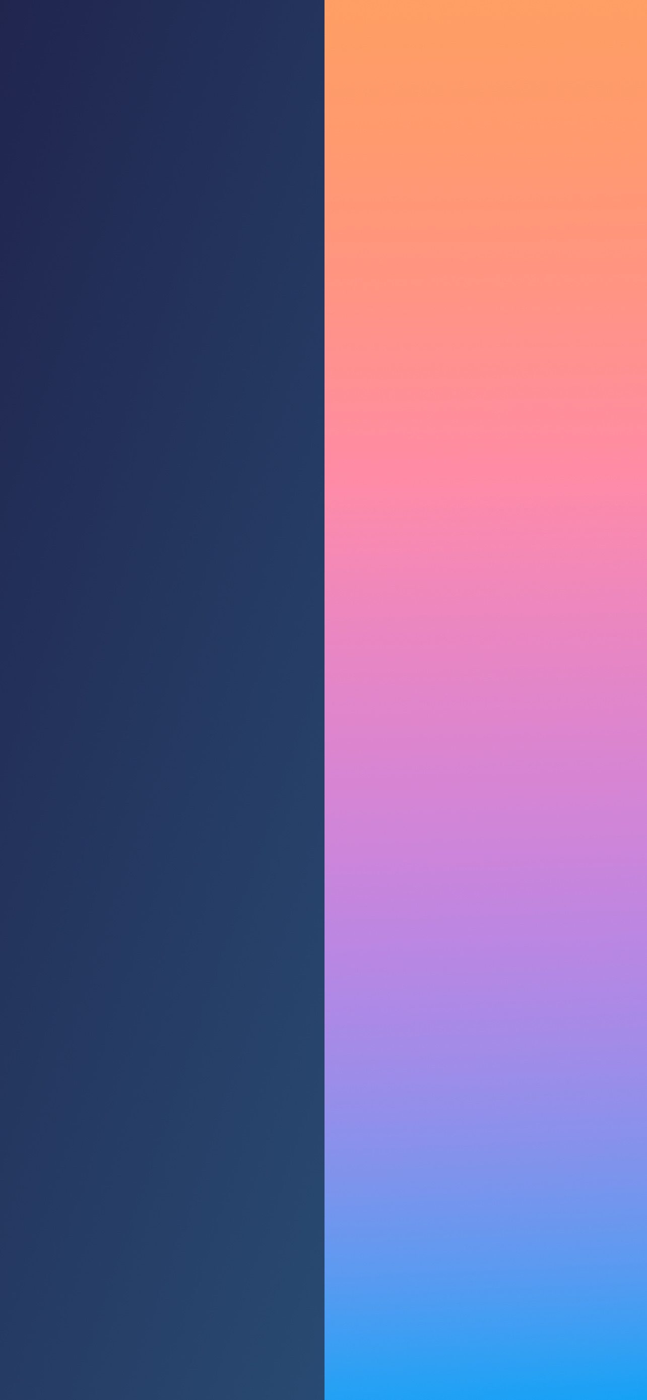 Duo iphone wallpapers with split colors