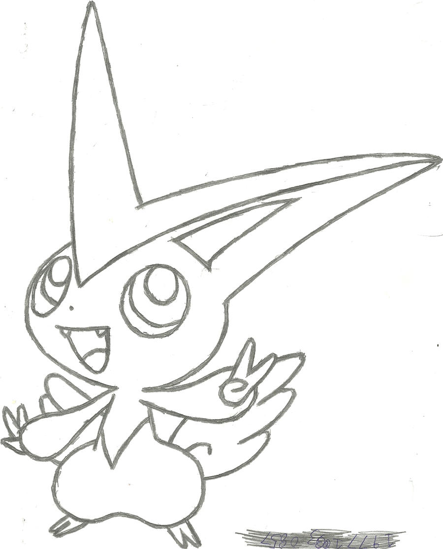 Victini sketch by coolman on