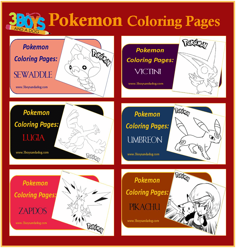 Printables pokemon coloring pages story