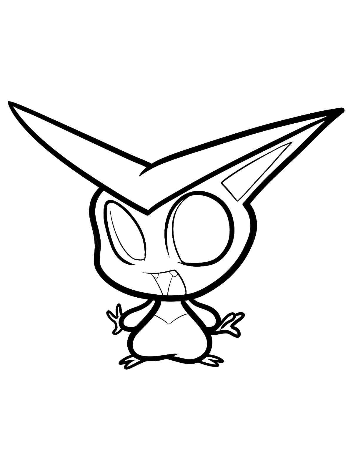 Victini pokemon coloring pages