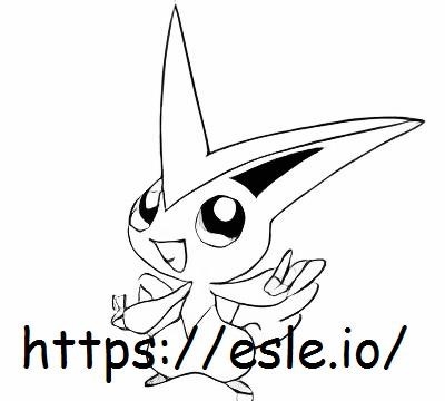 Victini coloring page