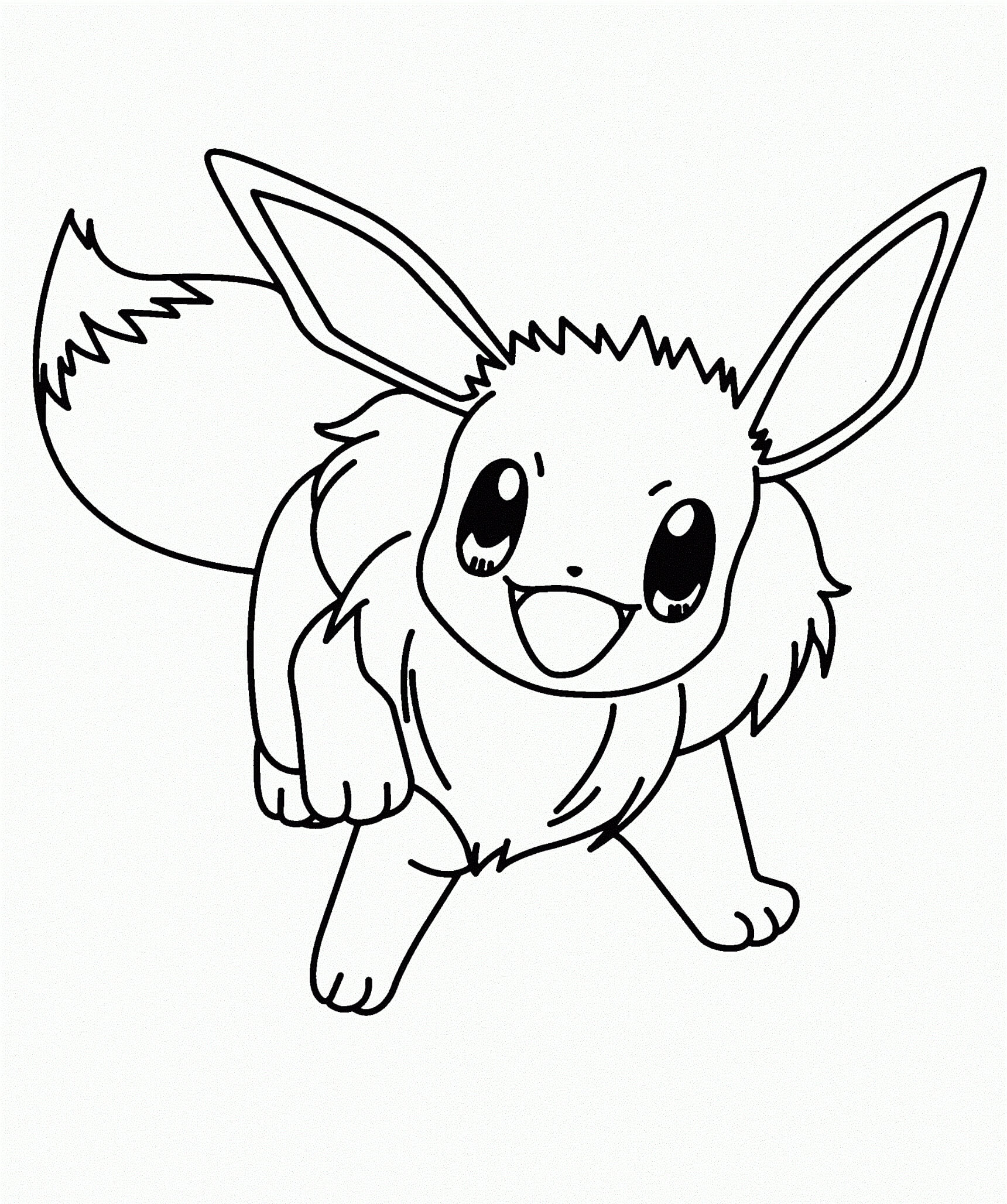 Eevee wants to play coloring page