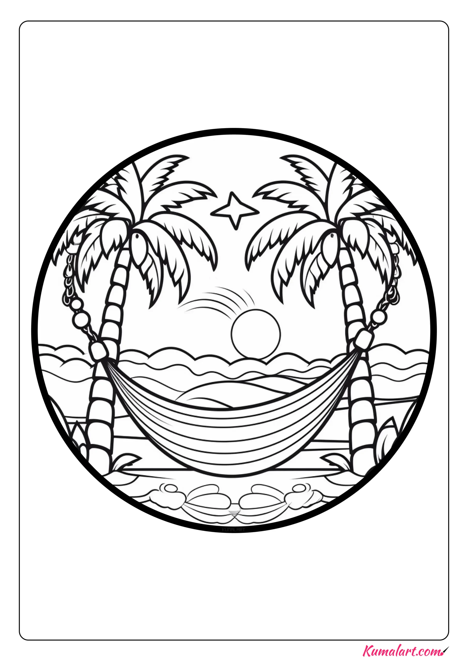 Ð free printable hammock coloring pages