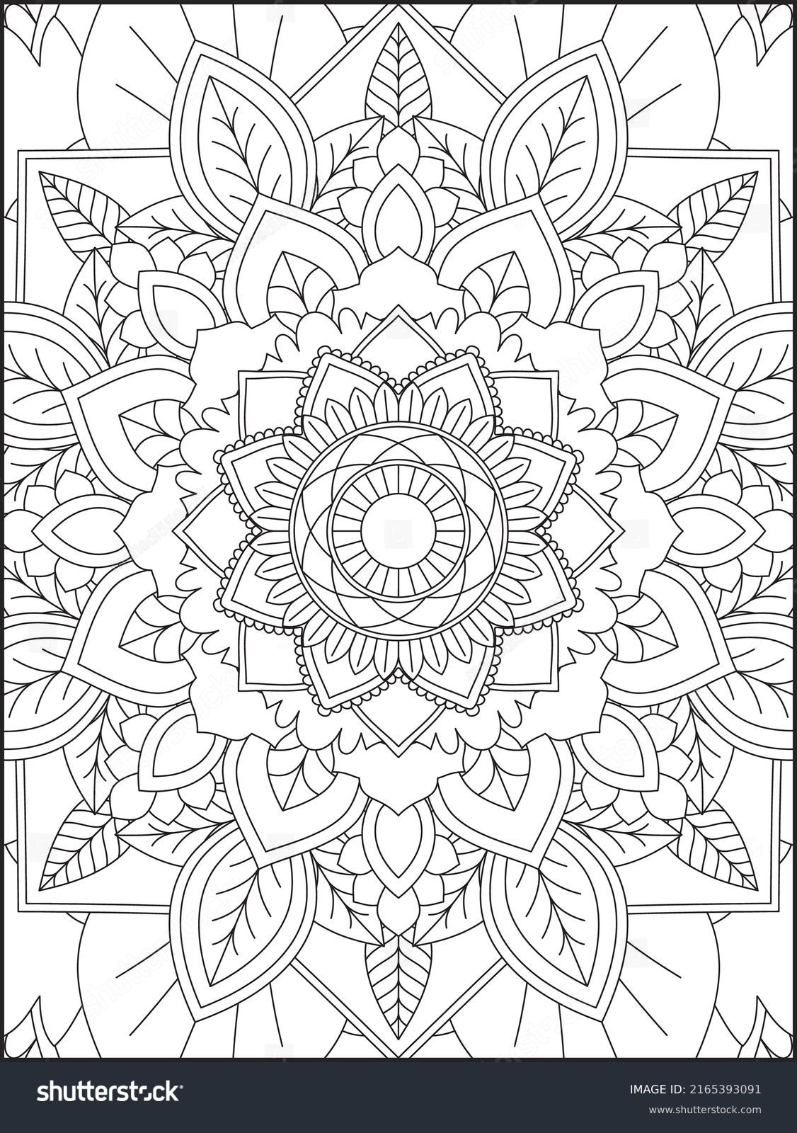 Fashion adult coloring book stock photos