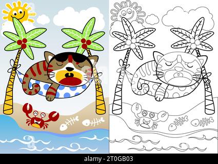 Summer beach coloring page palm tree line drawing beach palm tree drawing stock vector image art