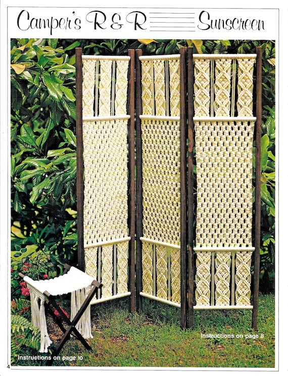 Macrame chairs s hammock macrame patio lawn chair swing folding deck furniture ottoman pattern book booklet s vintage books pdf