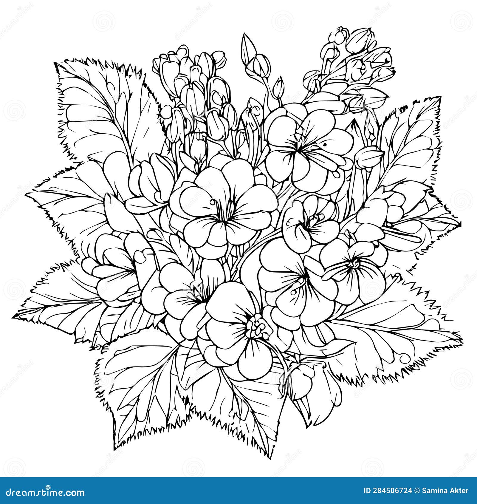 Violet birth flower line drawing stock illustrations â violet birth flower line drawing stock illustrations vectors clipart