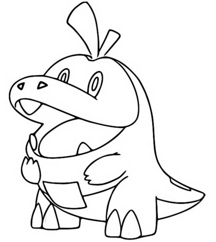 Coloring page pokãmon scarlet and violet fuecoco pokemon coloring pages pokemon coloring coloring pages