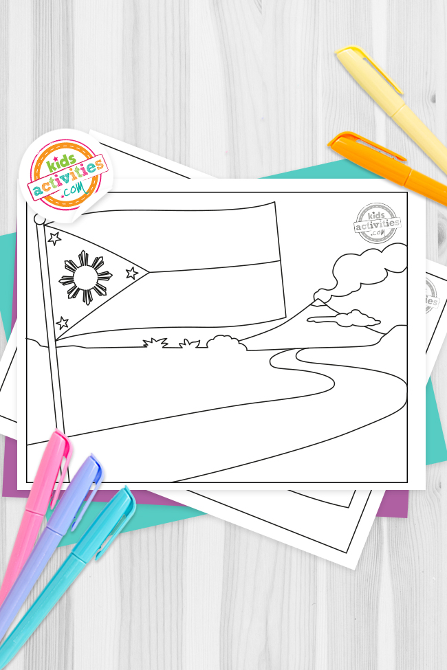 Providential philippine flag coloring pages kids activities blog