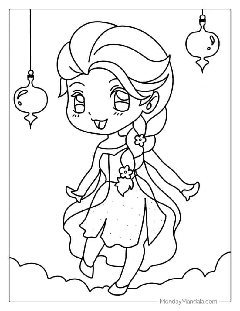 Elsa coloring pages free pdf printables