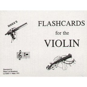 Visual violin flashcards for music education