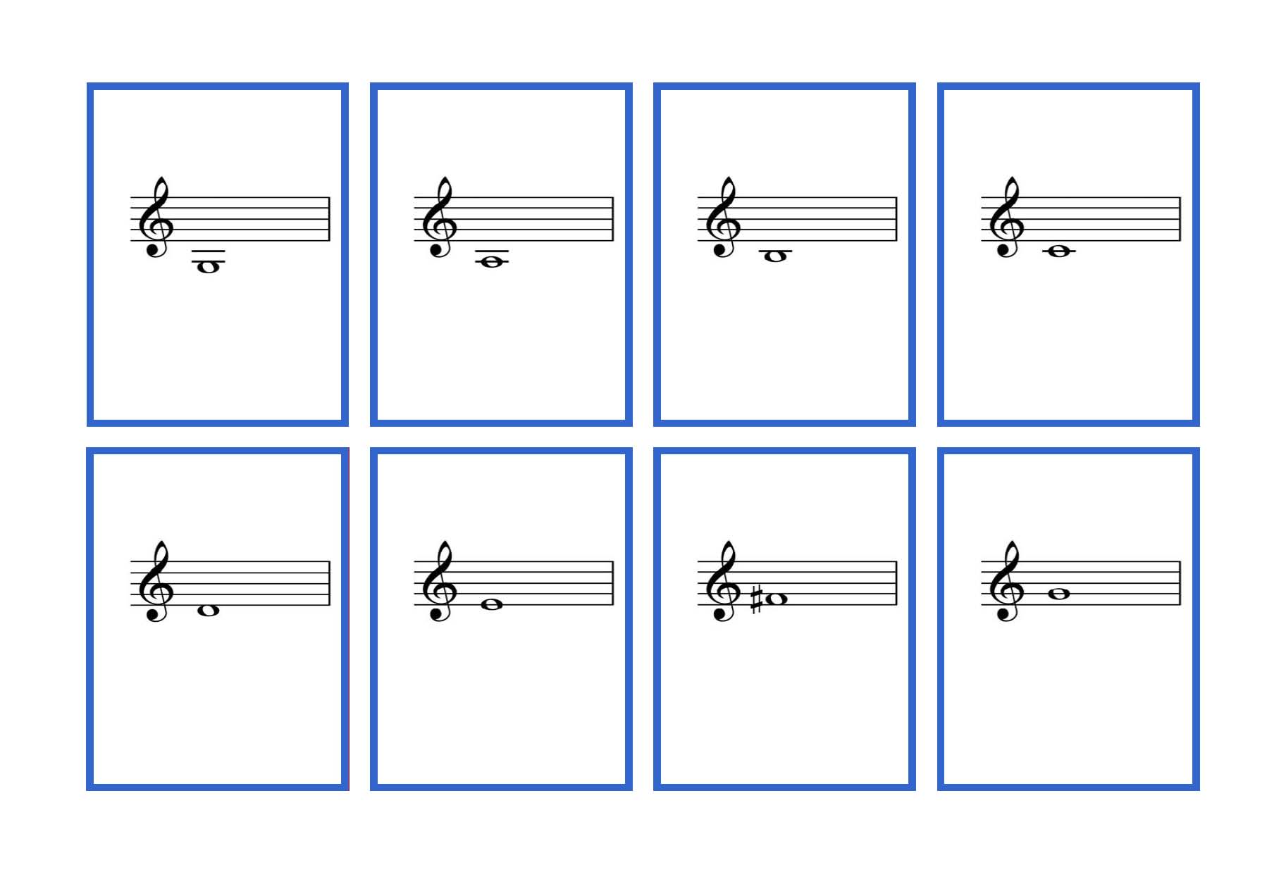 Plete set violin flash cards â printable denley music