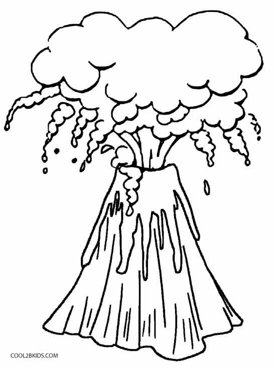Printable volcano coloring pages for kids coolbkids coloring pages coloring pages to print printable coloring pages