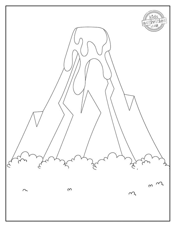 The best erupting volcano coloring pages kids can print kids activities blog