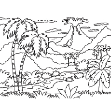 Top free printable volcano coloring pages online