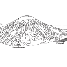 Top free printable volcano coloring pages online