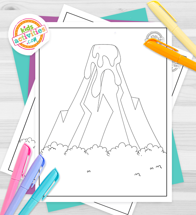 The best erupting volcano coloring pages kids can print kids activities blog