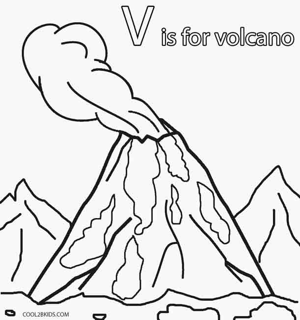Printable volcano coloring pages for kids preschool coloring pages volcano coloring pages for kids