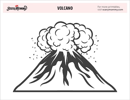 Truly explosive volcano coloring pages