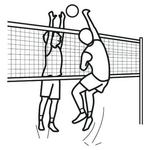 Voleibal coloring pages sports coloring pages colorful pictures