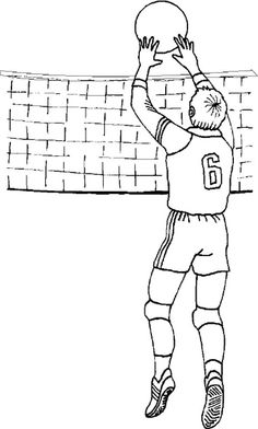 Volleyball coloring page eas coloring pages online coloring pages online coloring