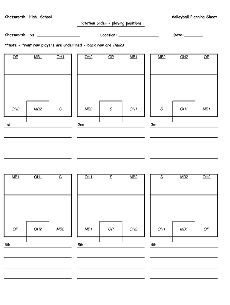 Volleyball court template fill out sign online