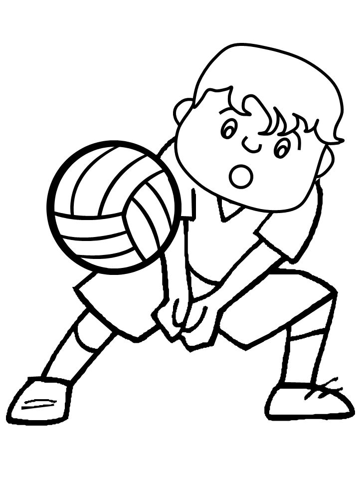 Free printable volleyball coloring pages for kids sports coloring pages coloring pages coloring book pages