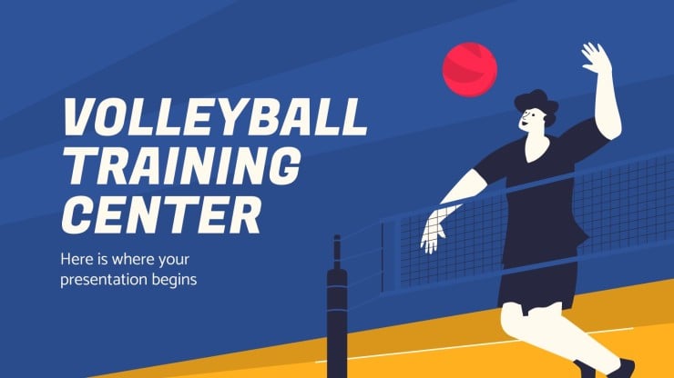 Volleyball training center google slides powerpoint