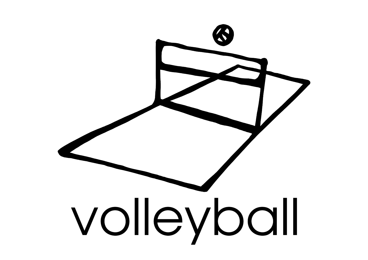Printable volleyball coloring pages
