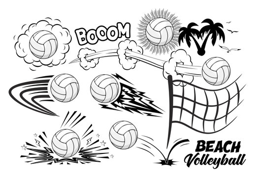 Volleyball net cartoon images â browse photos vectors and video