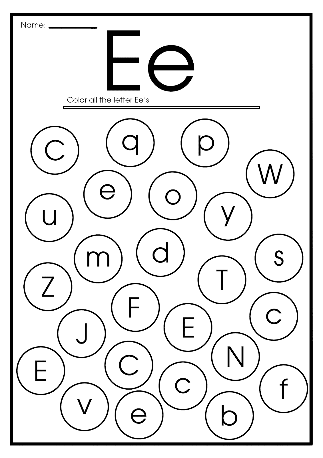 English for kids step by step letter e worksheets flash cards coloring pages