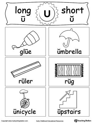 Free short and long vowel flashcards u long vowels vowel worksheets short vowel worksheets