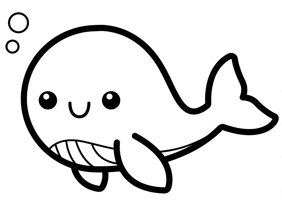 Whale coloring pages printable for free download
