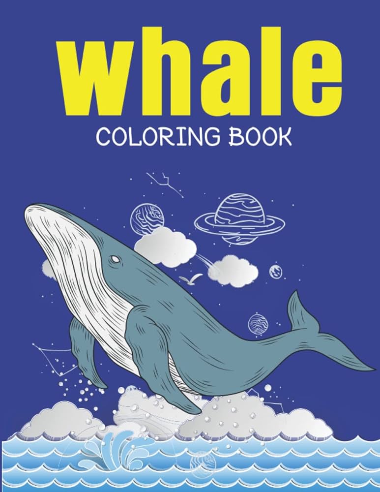 Whale loring book whale funny loring book for little kids girls easy fun loring pages who love cute whales house sp press foreign language books