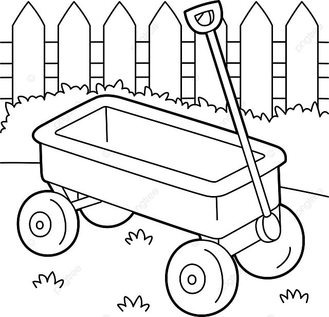Wagon vecle coloring page for kids storic drawing coloring vector storic drawing coloring png and vector with transparent background for free download