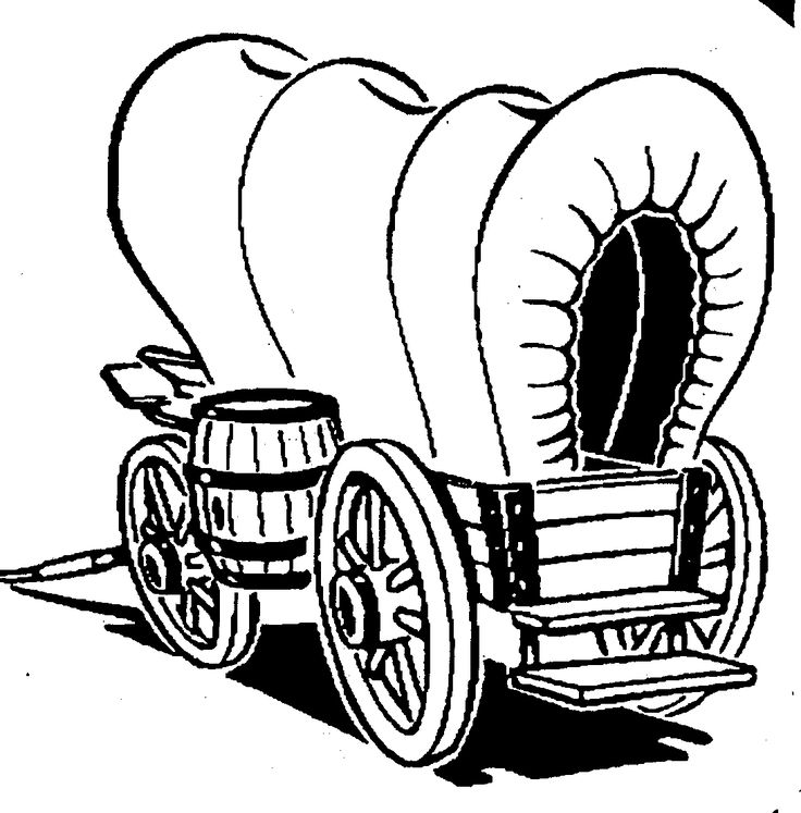 Covered wagon coloring page sketch coloring page coloring pages western clip art covered wagon